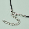 Glass Seed Beads & Glass Pearl Angel Pendant Necklaces NJEW-MZ00056-02-5