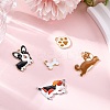 10Pcs 5 Styles Rack Plating Alloy Enamel Pendants ENAM-FP0001-96-5