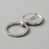 Alloy Keychain Cabochon Settings X-FIND-WH0117-24P-2