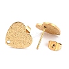 Ion Plating(IP) 304 Stainless Steel Stud Earring Findings LS-EJEW-O104-14G-3