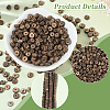6 Strands Natural Coconut Shell Rondelle Bead Strands COCB-SC0001-02C-5