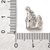 Brass Micro Pave Cubic Zirconia Pendants KK-P308-52P-3