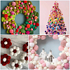 120Pcs 4 Colors  Polyester Pompom Ball FIND-SC0019-66B-7