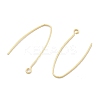 Brass Earring Hooks KK-B134-27G-2
