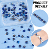 1 Strand Square Natural Lapis Lazuli Beads Strands G-NB0005-59-5