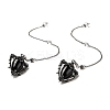 Natural Obsidian Triangle Dowsing Pendulum Pendants G-G022-01AS-07-1
