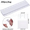 300Pcs Transparent PVC Self Adhesive Hang Tabs CDIS-HY0001-01-2