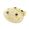 Brass Enamel Pendants KK-B124-02G-01-2