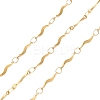 304 Stainless Steel Wavy Bar Link Chains CHS-H116-01D-G-1