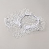 Bridal Rhinestone Mesh Veil Cloth Hair Bands DIY-WH0430-744A-2