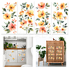4Pcs 4 Styles Flower and Angel PVC Waterproof Decorative Stickers DIY-WH0657-049-1