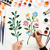 1 Set PET Hollow Out Drawing Painting Stencils DIY-MA0006-48-7