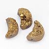 Electroplated Natural Druzy Quartz Crystal Beads G-G888-07B-1