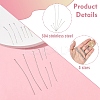 50Pcs 304 Stainless Steel Flat Head Pins STAS-YW0002-73A-5
