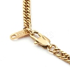 304 Stainless Steel Diamond Cut Cuban Link Chain Necklaces NJEW-JN03367-02-3