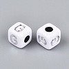 Opaque Acrylic Beads SACR-T035-03G-3