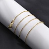 Brass Box Chain Necklaces for Women NJEW-G160-17G-3