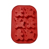 DIY Christmas Reindeer & Gingerbread Man Food Grade Silicone Molds DIY-G052-A03-2