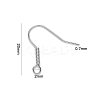 Tarnish Resistant 304 Stainless Steel Earring Hooks STAS-S111-008-3