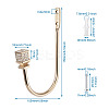 Zinc Alloy U Shape Hook Hangers Curtain SW-TAC0002-08C-3