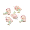 Ocean Theme Opaque Resin Pendants RESI-J023-10B-3