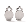 Non-Tarnish 316 Stainless Steel Clip-on Earring Fibdings LS-X-STAS-I187-04A-P-2