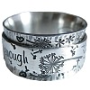 Dandelion with Word Pattern Alloy Finger Rings FS-WG2A4E2-05-4