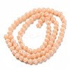 Opaque Solid Color Electroplate Glass Beads Strands GLAA-F029-P4mm-C06-2