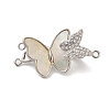 Brass Micro Pave Clear Cubic Zirconia Fold Over Clasps KK-A227-26P-1
