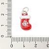 Christmas Themes Alloy Enamel Pendants FIND-I063-01G-3