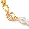 Natural Baroque Pearl Keshi Pearl Beaded Necklaces NJEW-JN02905-4