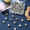 60Pcs 12 Style Tibetan Style Alloy European Beads TIBEB-FS0001-04-7