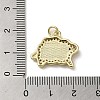 Brass Micro Pave Cubic Zirconia Pendants KK-Q808-27G-3
