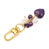 Natural Amethyst Pendant Decorations HJEW-JM04150-03-4
