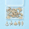 25Pcs 5 Style Alloy Crystal Rhinestone Pendants FIND-FS0004-14-6