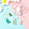 Alloy Enamel Wine Glass Charms AJEW-JO00239-2