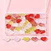 50Pcs Glass Connector Charms PALLOY-FZ00019-8