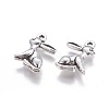 Tibetan Style Alloy Rabbit Pendants X-TIBEP-1437-AS-LF-1