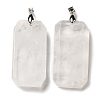 Natural Quartz Crystal Pendants G-H286-05P-01-2