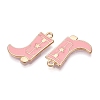 Rack Plating Alloy Enamel Pendants ENAM-G225-01G-05-2