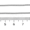 304 Stainless Steel Mesh Chain Necklaces for Women Men NJEW-P321-01P-5