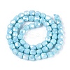 Anti-Tarnish Electroplate Glass Beads Strands GLAA-N057-6mm-09-2
