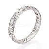 Brass Micro Pave Clear Cubic Zirconia Bracelets BJEW-N035-07P-3