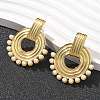 304 Stainless Steel ABS Imitation Pearl Stud Earrings EJEW-M069-02G-4