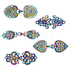 5Pcs 5 Styles Alloy Hook Button AJEW-FH0005-87-1