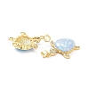 Real 18K Gold Plated Brass Micro Pave Clear Cubic Zirconia Pendants KK-D004-05G-C-3