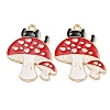 Rack Plating Alloy Enamel Pendants LS-ENAM-Q449-10G-2