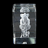 3D Laser Engraving Animal Glass Figurine DJEW-R013-01E-4