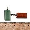 Natural Mixed Gemstone Faceted Pendants G-U031-04P-3
