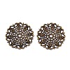 Brass Vintage Filigree Findings KKC-Q006-AB-2